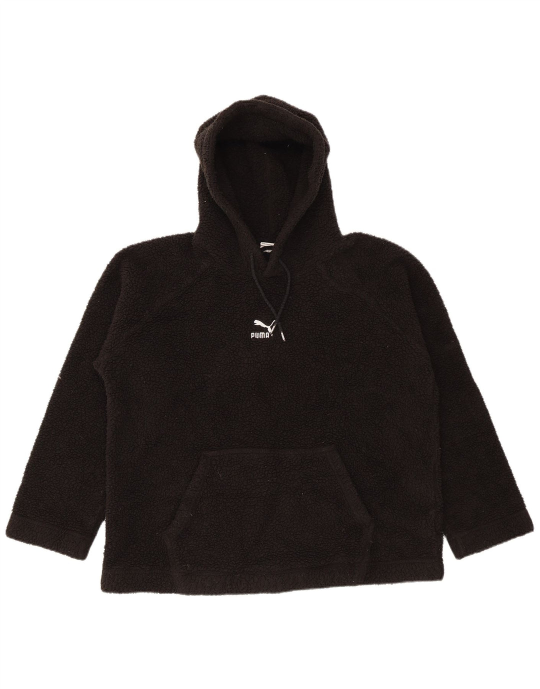 Puma Herren Kapuzen-Fleecepullover Mittelschwarzes Polyester