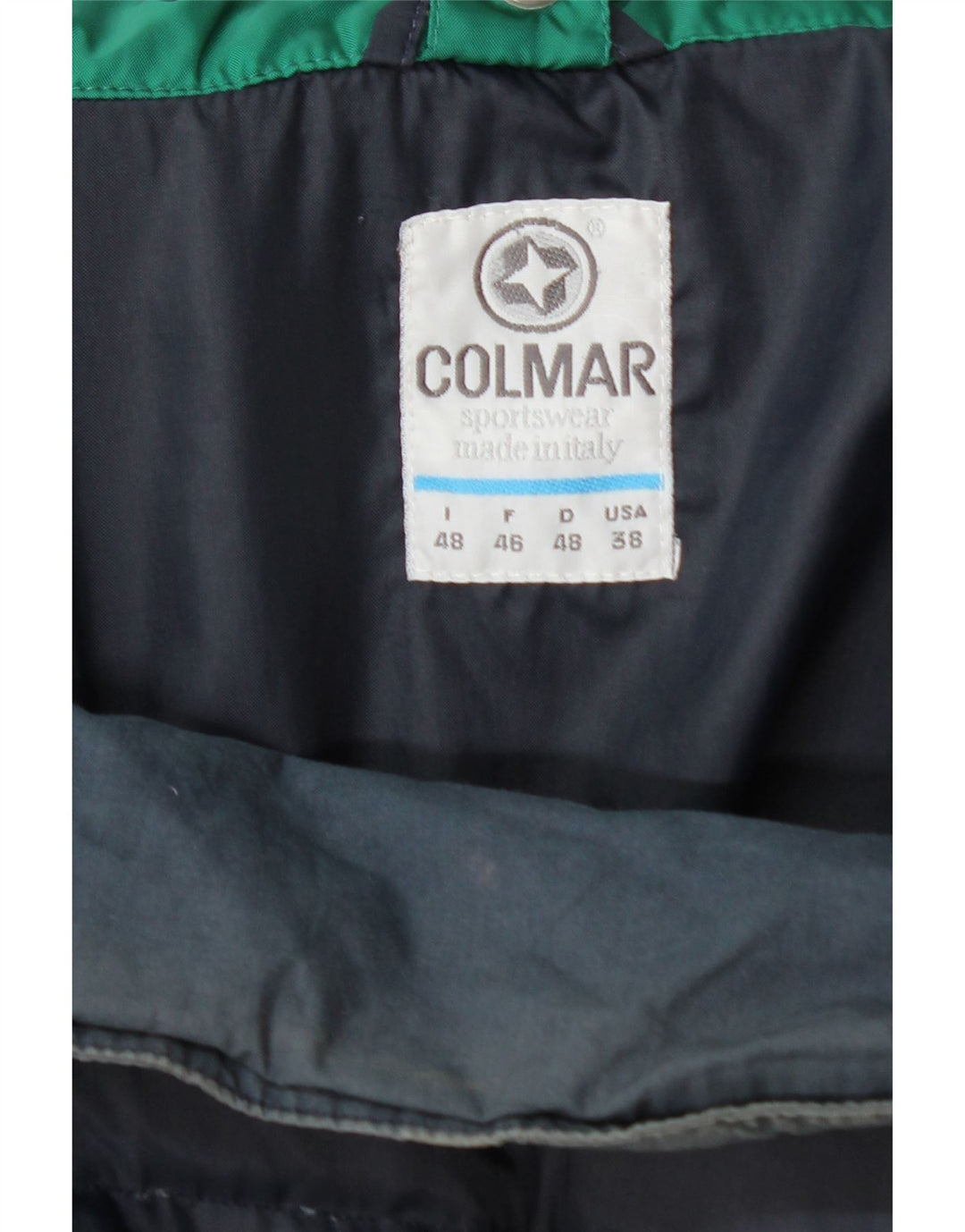 Colmar Herren-Jacke mit Kapuze, lockere Passform, gepolstert, IT 48, mittelgrün, Polyamid