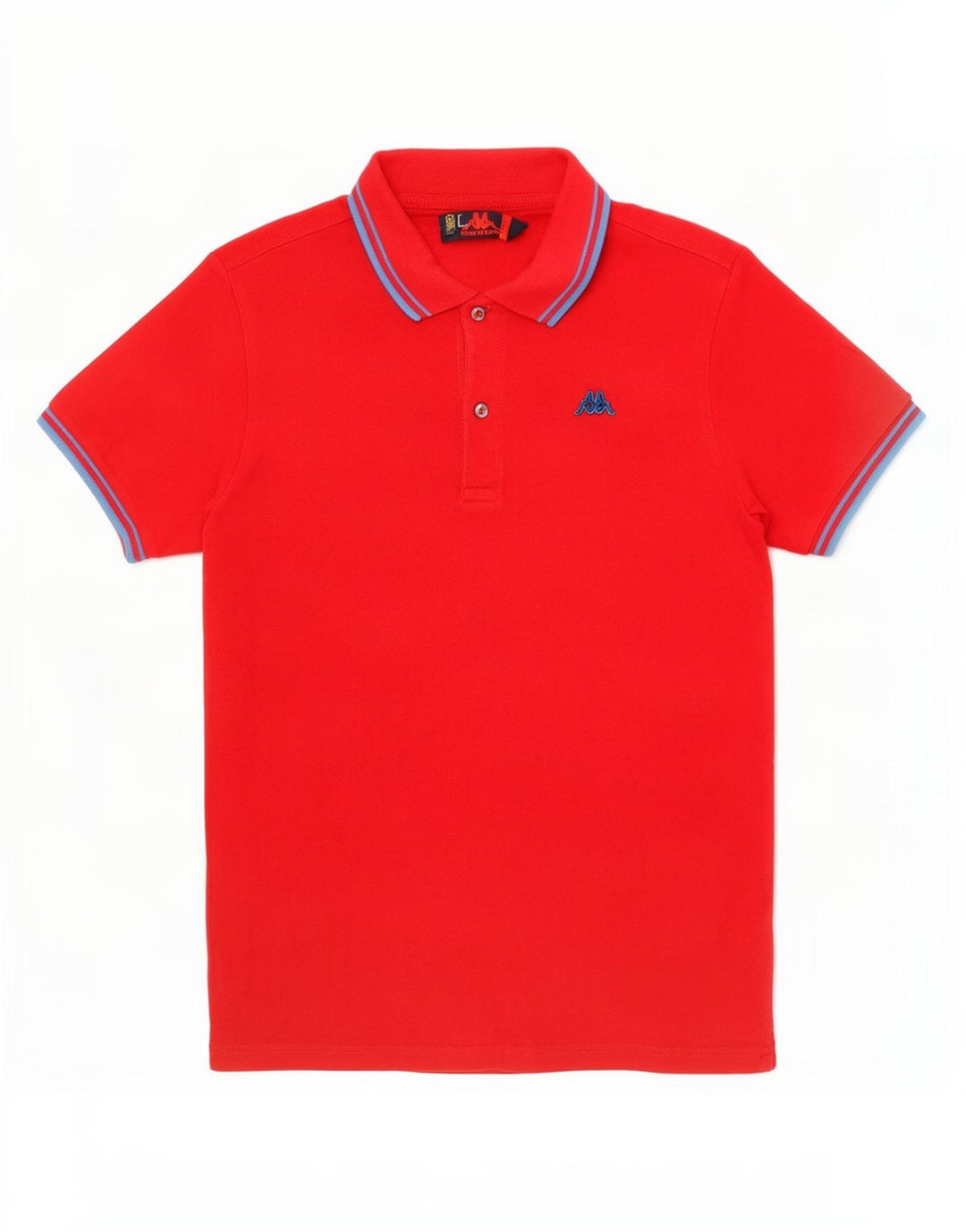 Kappa Herren-Poloshirt, groß, rot gestreift