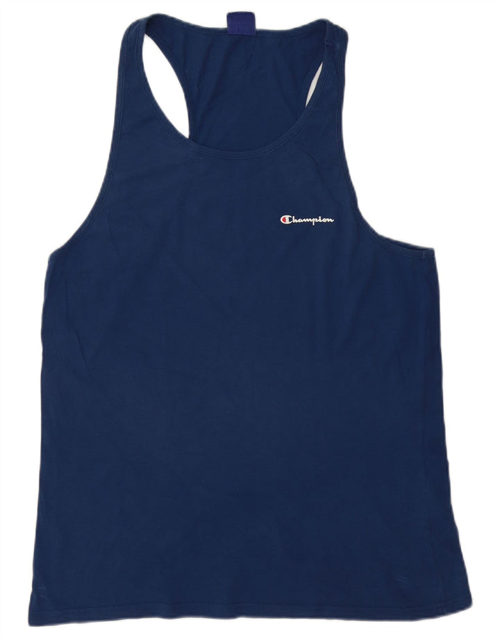 Champion Herren-Weste-Top XL aus marineblauer Baumwolle