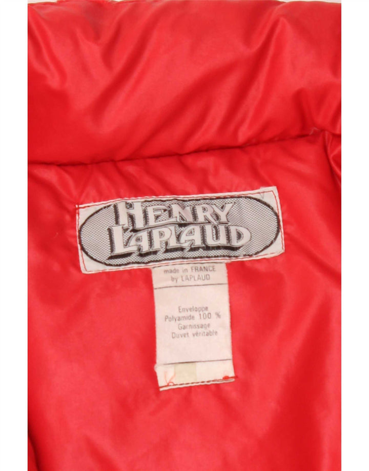 Vintage Herren Wattierte Jacke UK 40 Großes rotes Polyamid