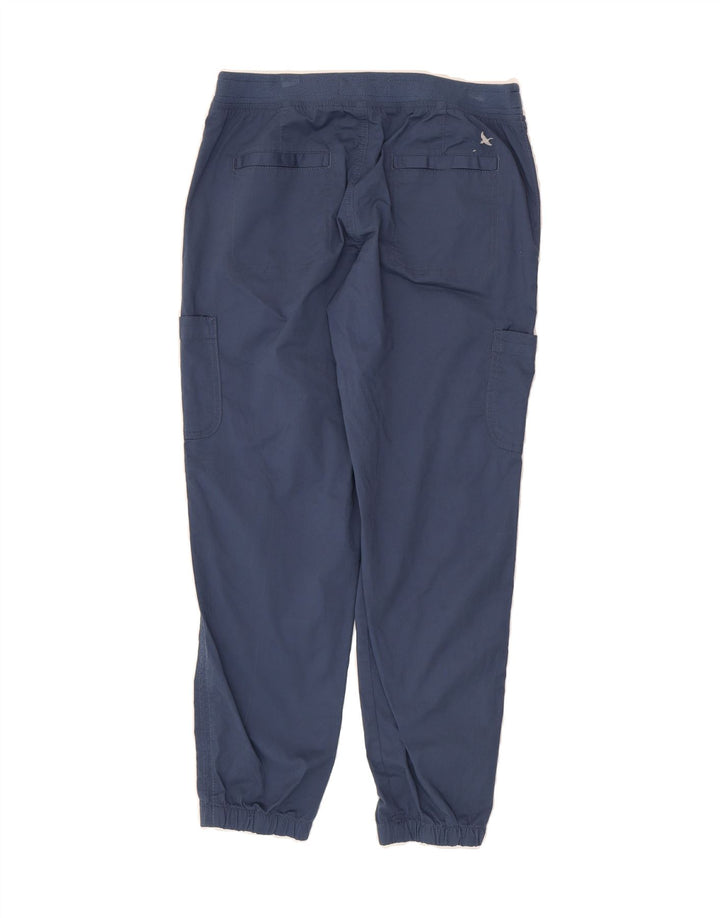 EDDIE BAUER Womens Joggers Cargo Trousers US 6 Medium W30 L28  Navy Blue Vintage Eddie Bauer and Second-Hand Eddie Bauer from Messina Hembry 