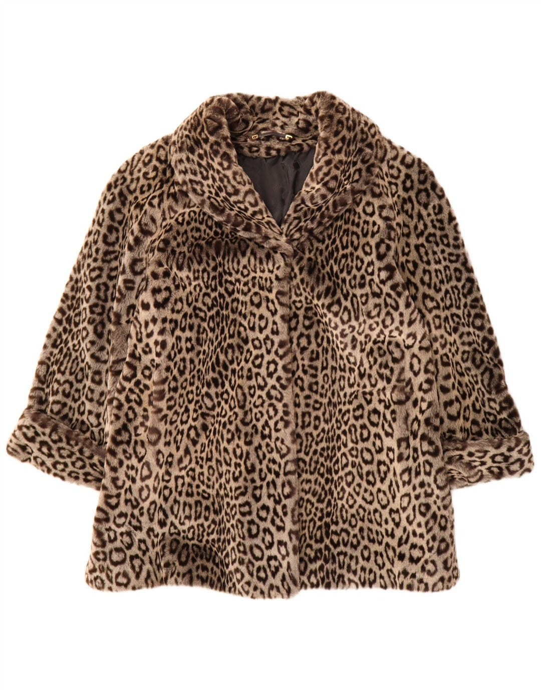C&A Womens YOUR SIXTH SENSE Mantel IT 44 Mittelbrauner Animal-Print