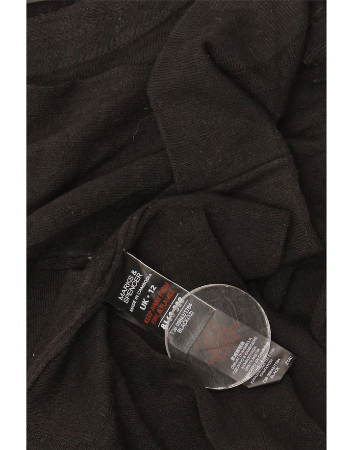 Marks & Spencer Damen-Pullover mit 1/2-Ärmeln und U-Boot-Ausschnitt, Gr. 12, Mittelblau