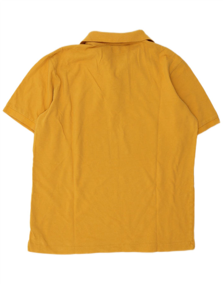 Kappa Herren-Poloshirt, groß, gelbe Baumwolle
