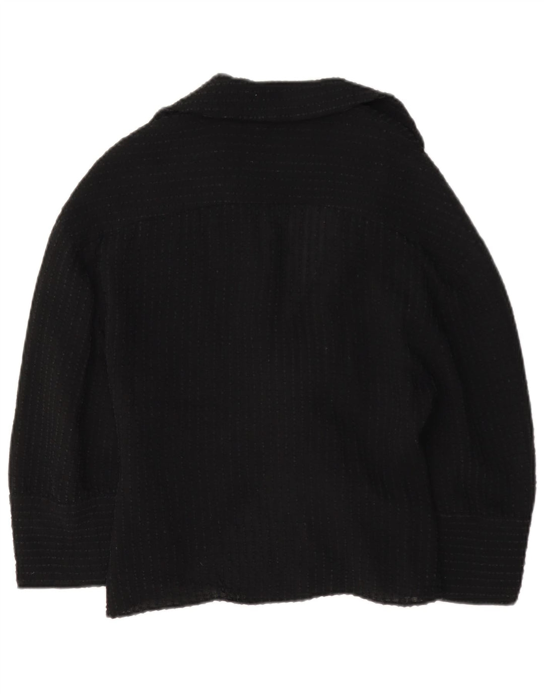 Zara Damen-Hemdbluse mit 3/4-Ärmeln vorne zum Binden, Gr. 12, Mittelschwarz, Viskose