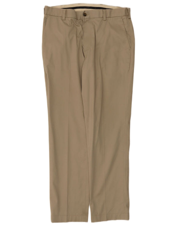 Brooks Brothers Gerade Chinohose für Herren, W34, L30, Beige, Baumwolle