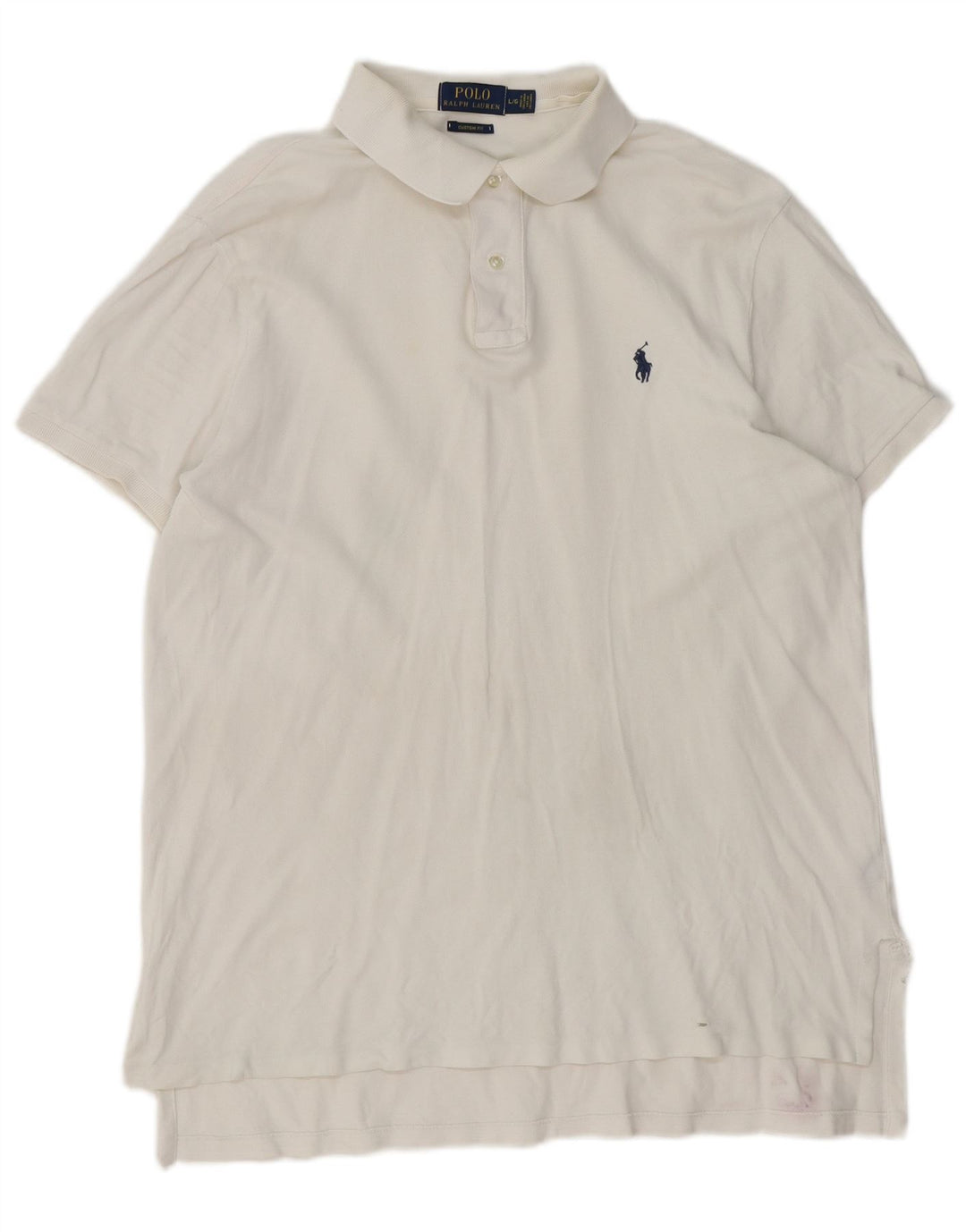 Polo Ralph Lauren Herren-Hemd mit individueller Passform, groß, aus weißer Baumwolle