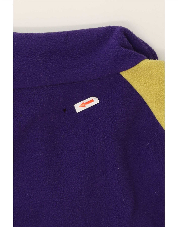 Vintage Herren Fleecejacke UK 42 XL Lila Colourblock Polyester