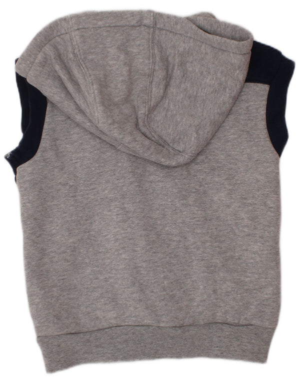 ADIDAS Ärmelloser Kapuzenpullover mit Reißverschluss für Jungen, 3–4 Jahre, Marineblau, Farbblock