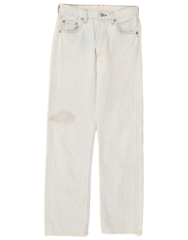 Levi's Damen 501 Straight Jeans W28 L29 Blaue Baumwolle