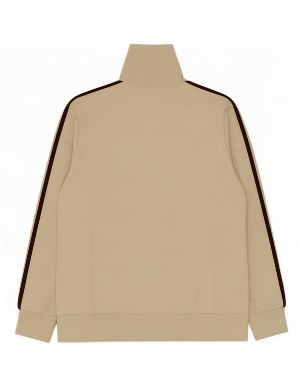 Adidas Damen Trainingsanzug Top Jacke UK 14 Mittelbeige Baumwolle