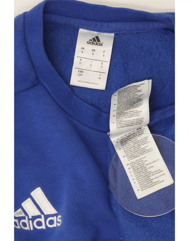 Adidas Herren Sweatshirt Pullover Small Blau Baumwolle