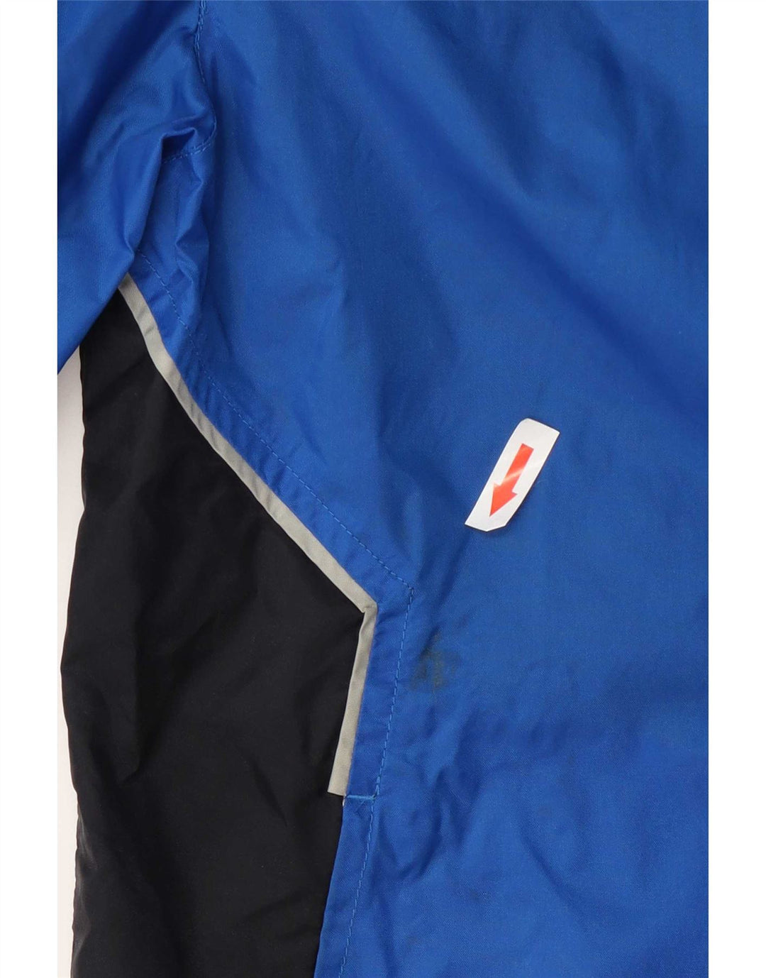 Puma Herren-Regenjacke mit Kapuze, UK 38, mittelblaues Colourblock-Nylon