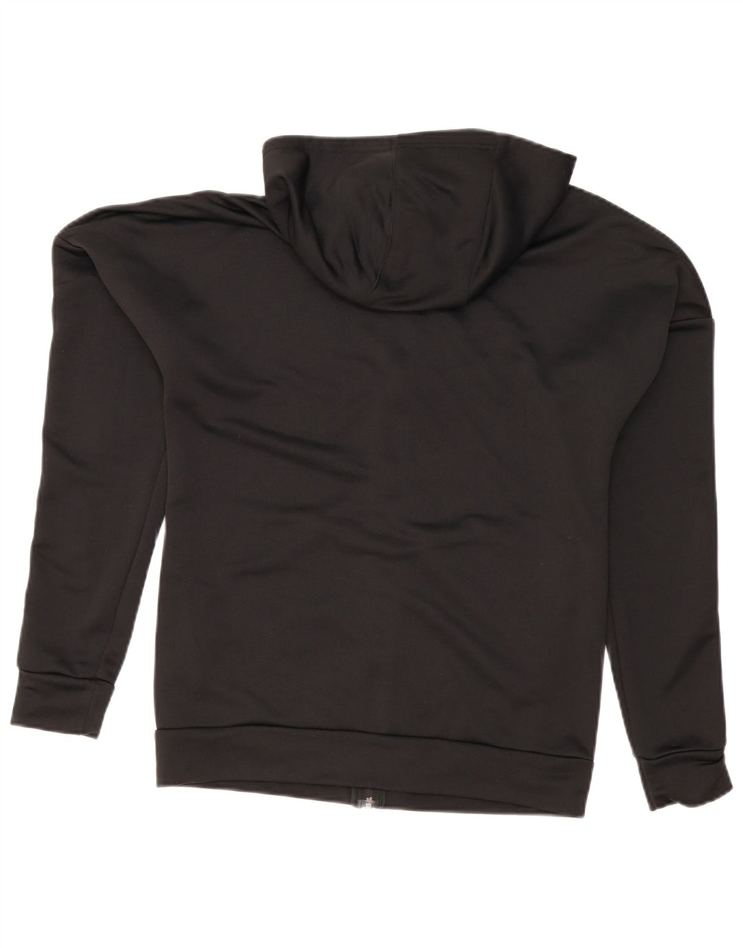 Adidas Herren Zip Hoodie Pullover UK 38/40 Mittelschwarzes Polyester