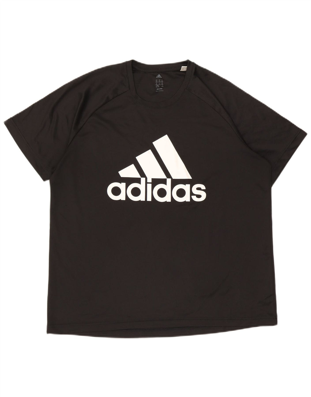 Adidas Herren Climalite Graphic T-Shirt Top XL Schwarz Polyester