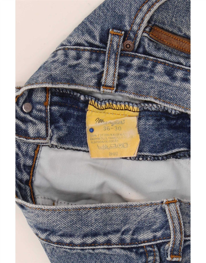 Wrangler Herren Ohio Straight Jeans W36 L30 Blaue Baumwolle