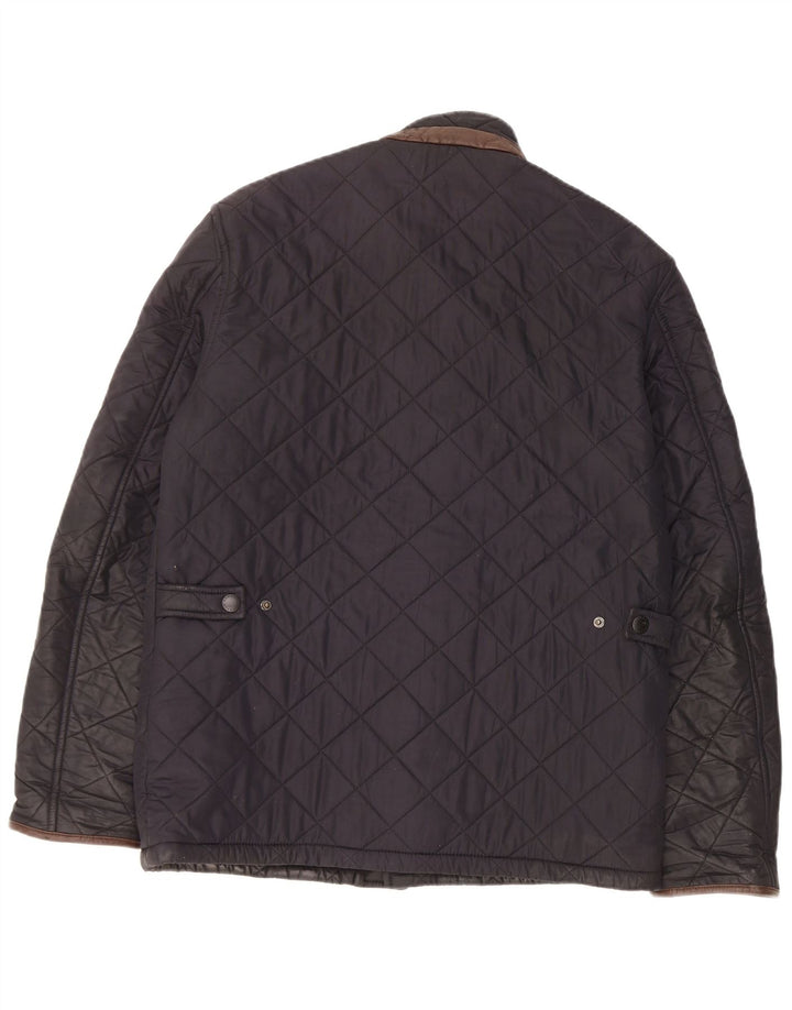 Barbour Herren Steppjacke UK 36 Small Marineblau Polyester