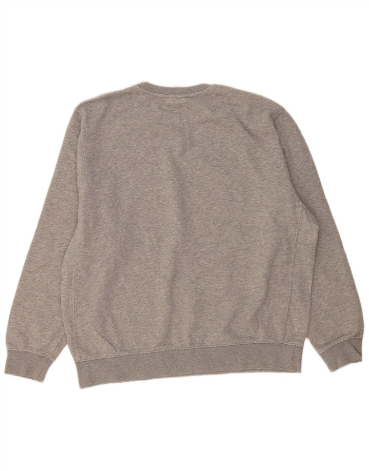Nike Herren-Sweatshirt mit Grafik, groß, graue Baumwolle