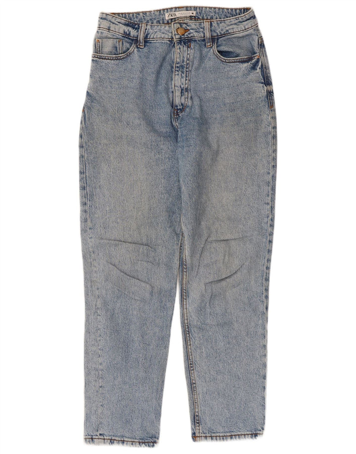 Zara Damen Tapered Jeans EU 38 Small W28 L27 Blau