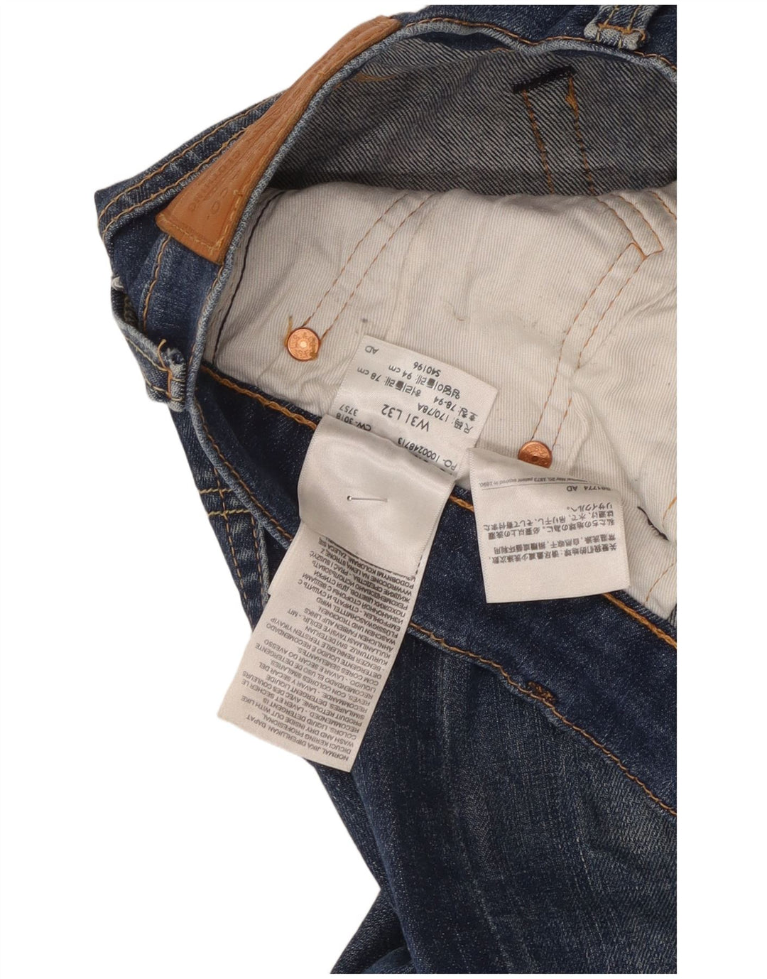 Levi's Herren 519 Slim Jeans W31 L32 Blaue Baumwolle