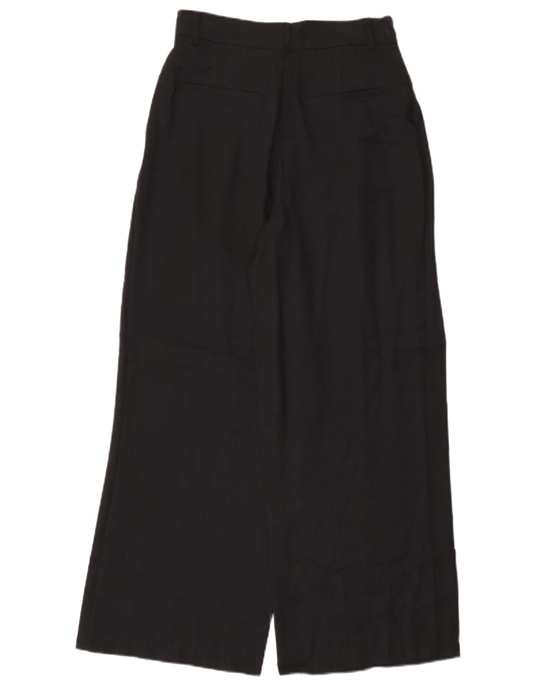 Zara Damen-Chinohose mit weitem Bein, Größe M, W28, L29, Schwarz, Modal
