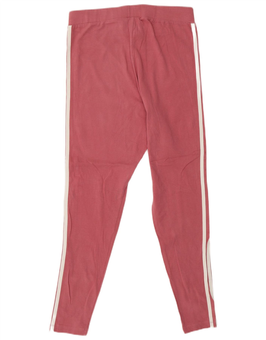 ADIDAS Damen Leggings UK 16 Große rosa Baumwolle