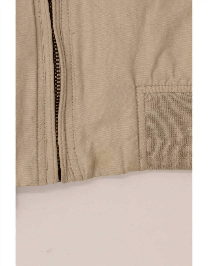 Schott Herren-Militär-Bomberjacke, UK 38, mittelbeige Baumwolle
