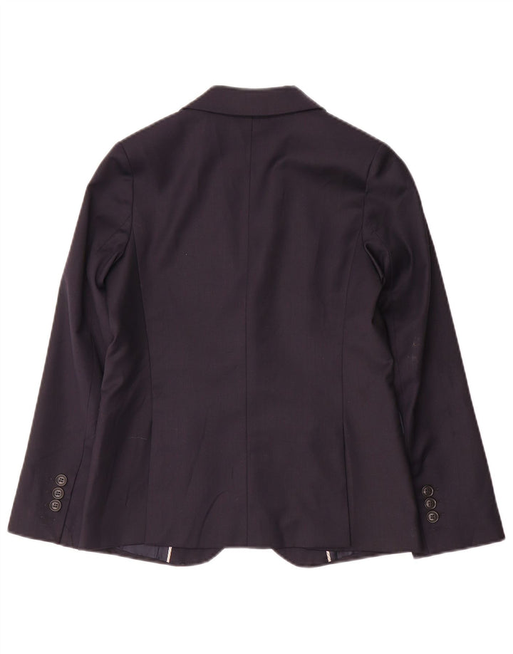 Zara Jungen-Blazer mit 2 Knöpfen, 9–10 Jahre, marineblaue Wolle
