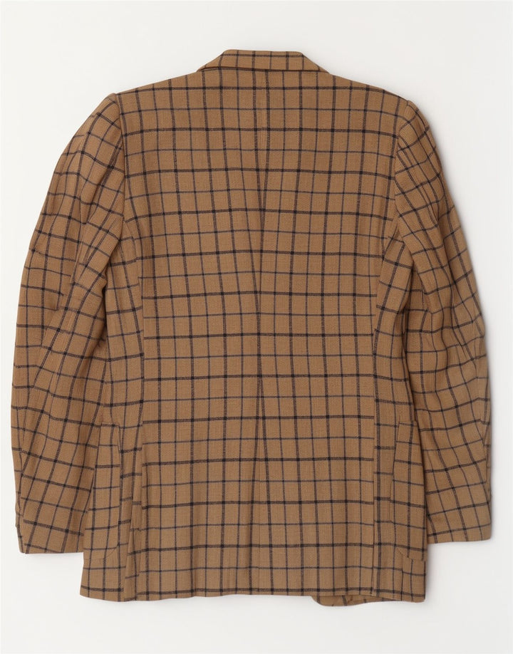 Cerruti 1881 Herren-Blazer mit 2 Knöpfen, IT 54, 2XL, beige kariert, klassisch