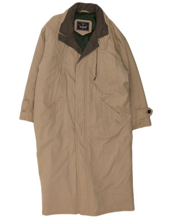 BUGATTI Herren-Windbreaker-Mantel UK 44 2XL Beige Baumwolle