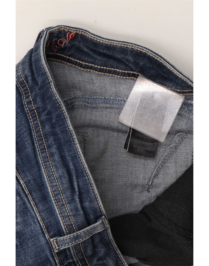 Marks & Spencer Damen Per Una Slim Jeans UK 12 Medium W28 L30 Blaue Baumwolle
