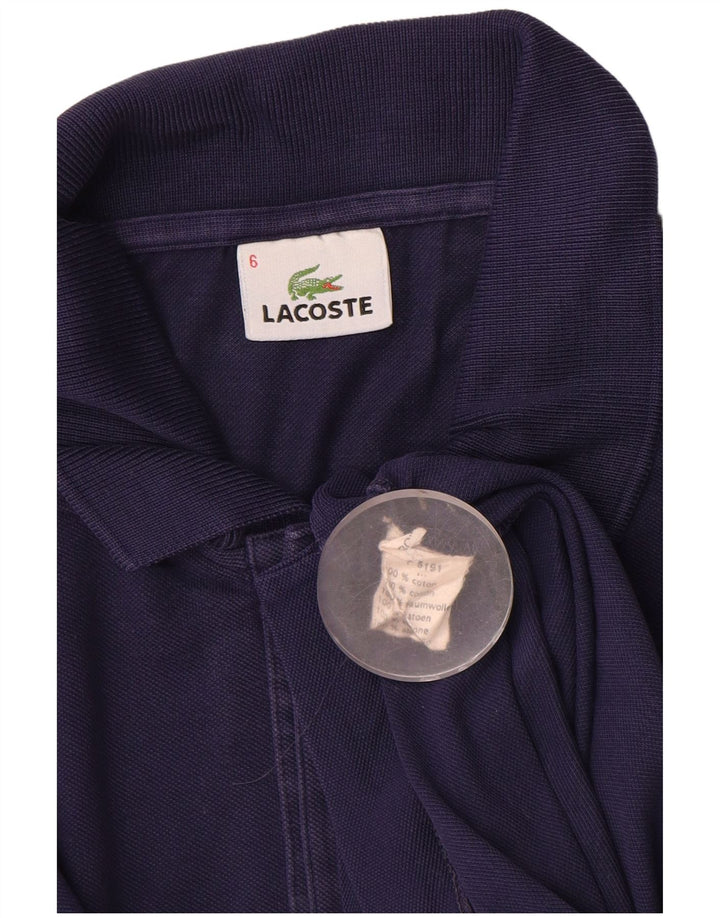 Lacoste Herren-Poloshirt, Größe 6 XL, marineblaue Baumwolle
