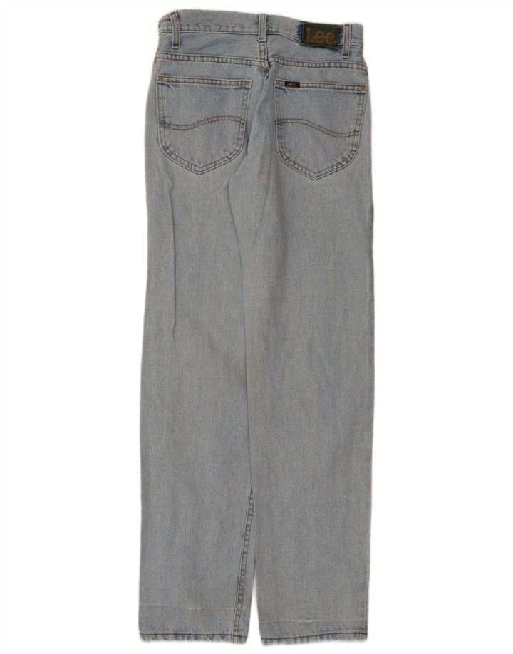 Lee Damen Straight Jeans W28 L32 Blaue Baumwolle