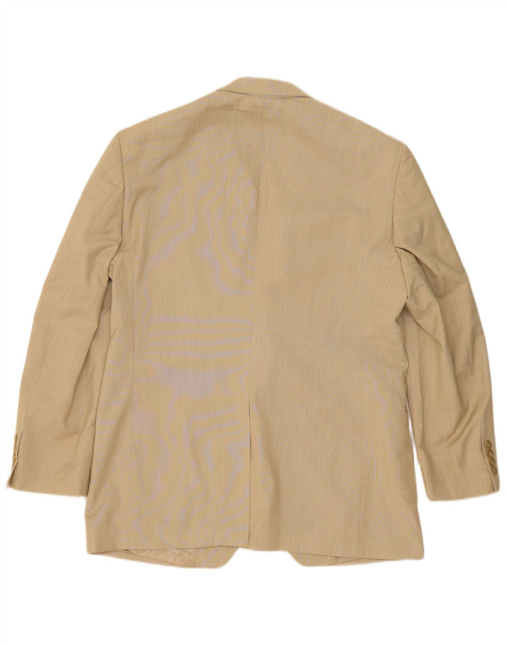 Chaps Herren-Blazer mit 2 Knöpfen, UK 40, Größe L, Beige, Polyester