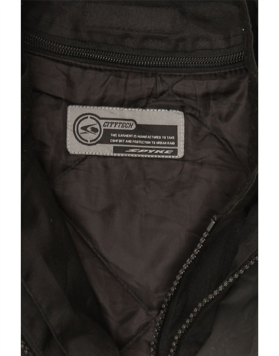 SPYKE Mens Racer Jacket UK 40 Large Black Polyamide Vintage Spyke and Second-Hand Spyke from Messina Hembry 