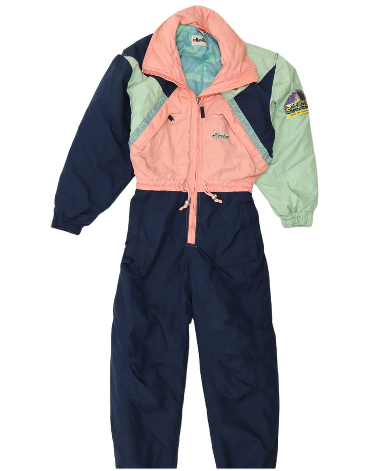 Ellesse Womens Graphic Ski Jumpsuit IT 42 Medium Mehrfarbiger Farbblock