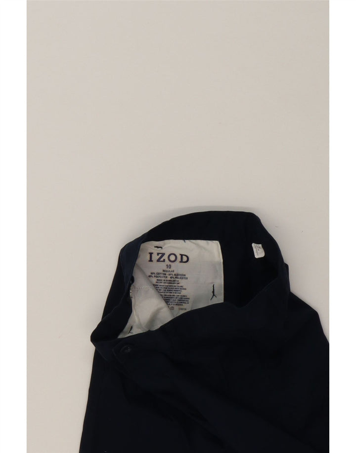 IZOD Boys Regular Chino Shorts 9-10 Years W26  Navy Blue Cotton Vintage Izod and Second-Hand Izod from Messina Hembry 
