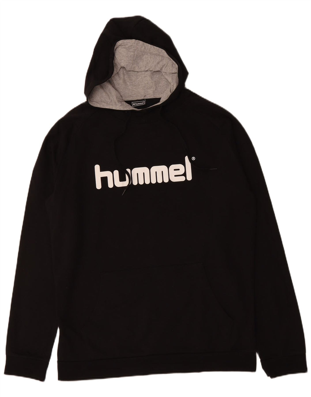 HUMMEL Herren Graphic Hoodie Pullover XL Schwarz Baumwolle