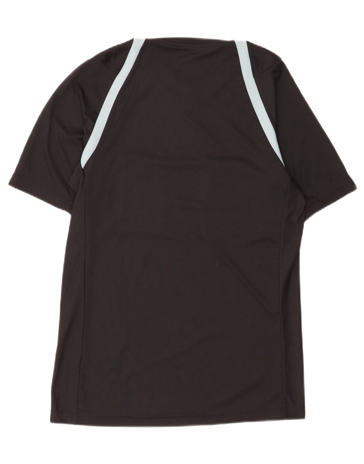ADIDAS Mens Aeroready Graphic T-Shirt Top Medium Black Vintage Adidas and Second-Hand Adidas from Messina Hembry 