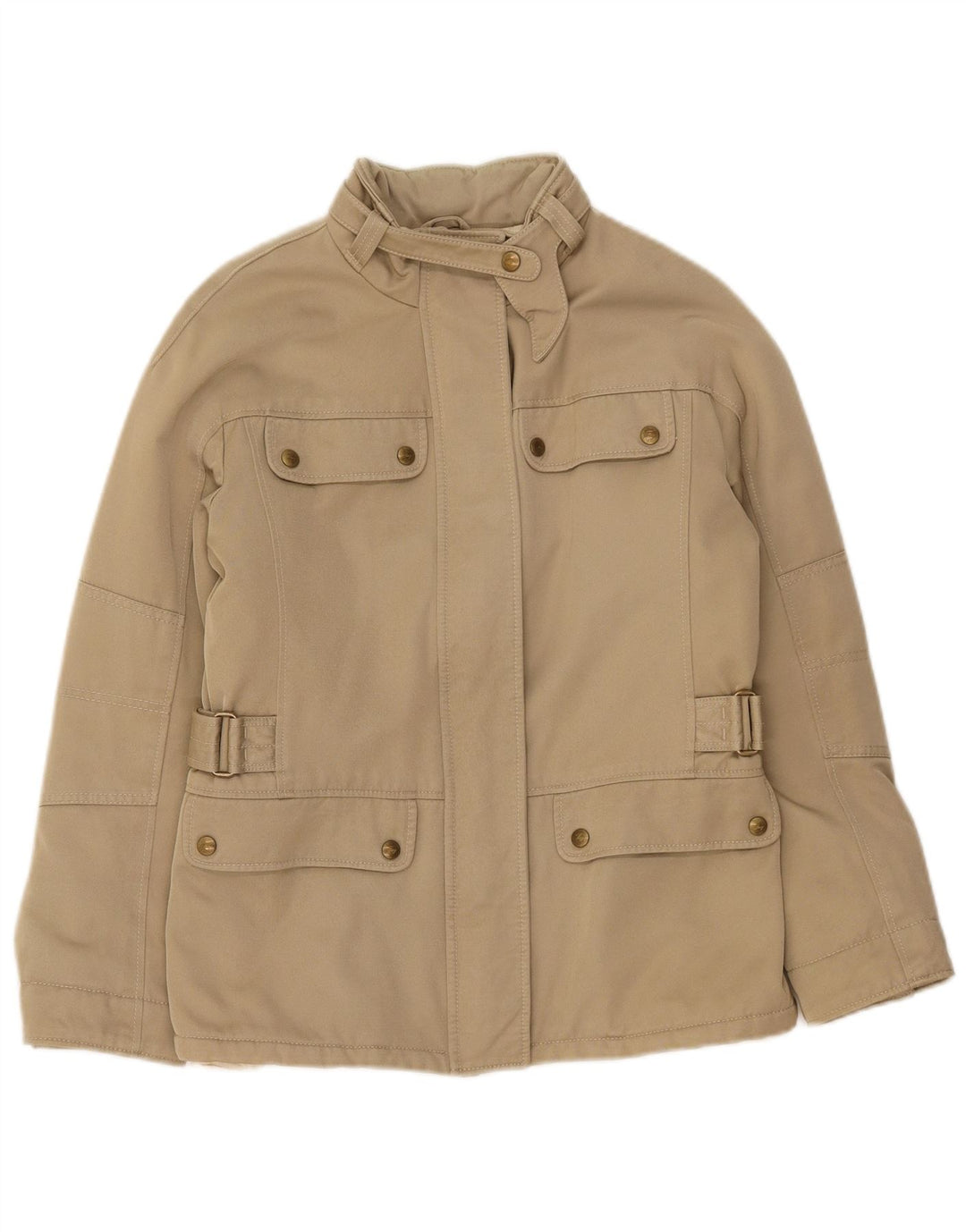 Fay Damen Utility-Jacke UK 12 Medium Beige Polyamid