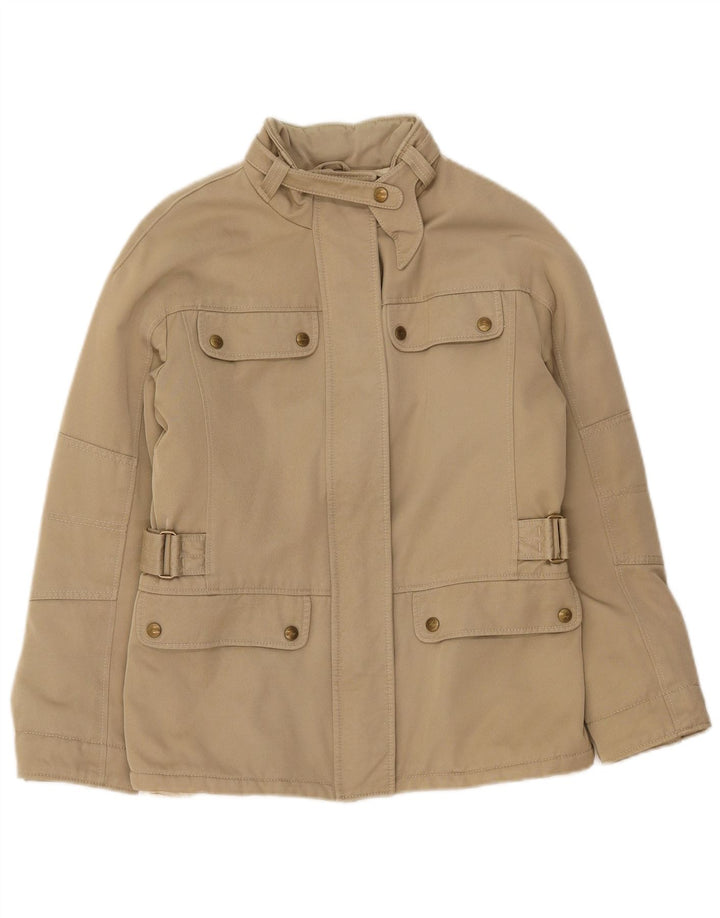 Fay Damen Utility-Jacke UK 12 Medium Beige Polyamid