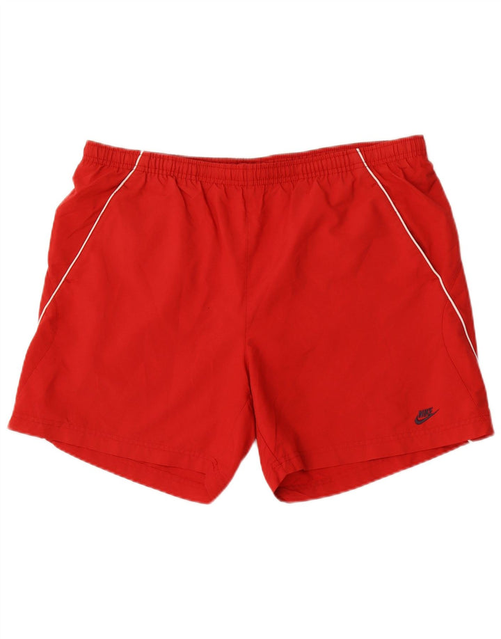 Nike Herren-Sportshorts, großes rotes Polyester
