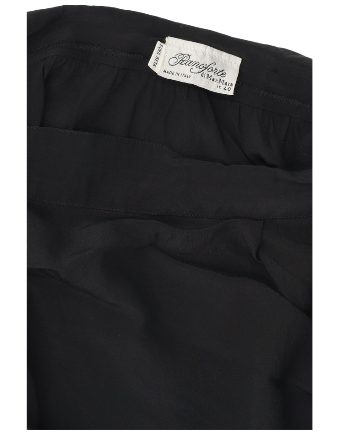 MAX MARA Damen Pianoforte Asymmetrischer Wickelrock IT 40 Small W28 Schwarz