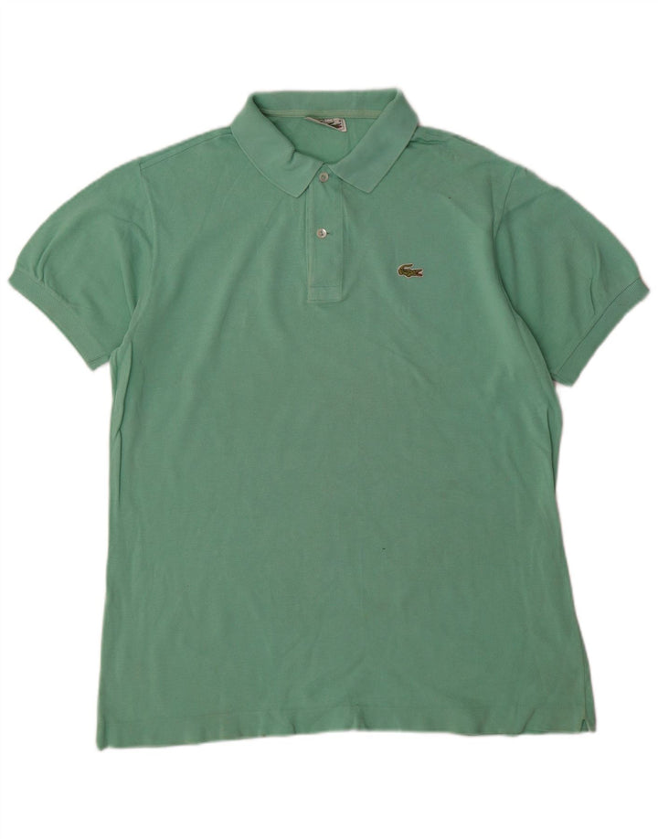 Lacoste Herren-Poloshirt, Größe 5, große grüne Baumwolle