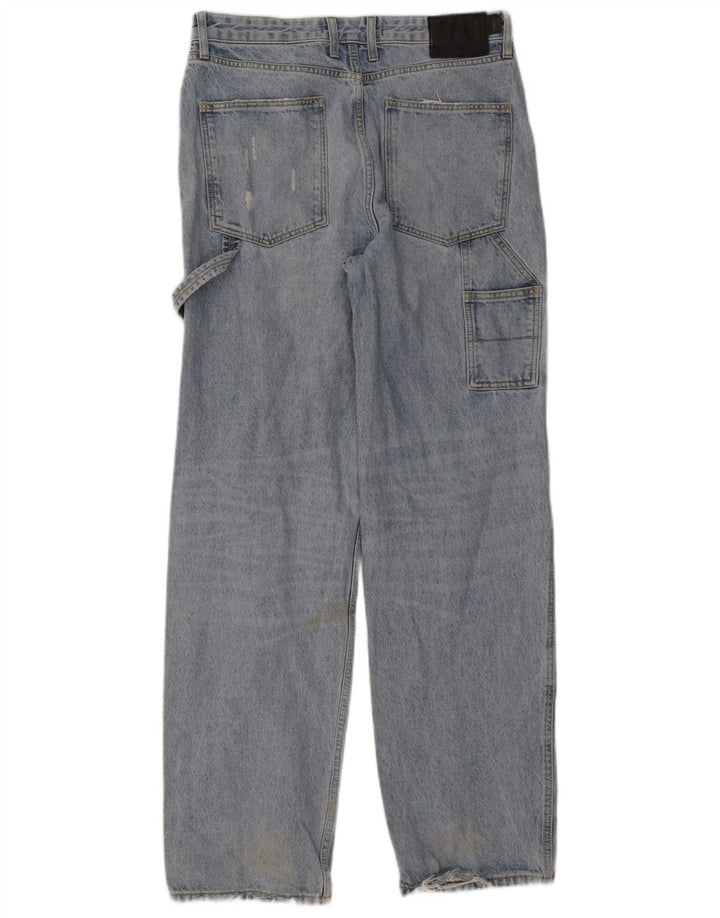 Superdry Herren Cargo Straight Jeans W32 L34 Blau