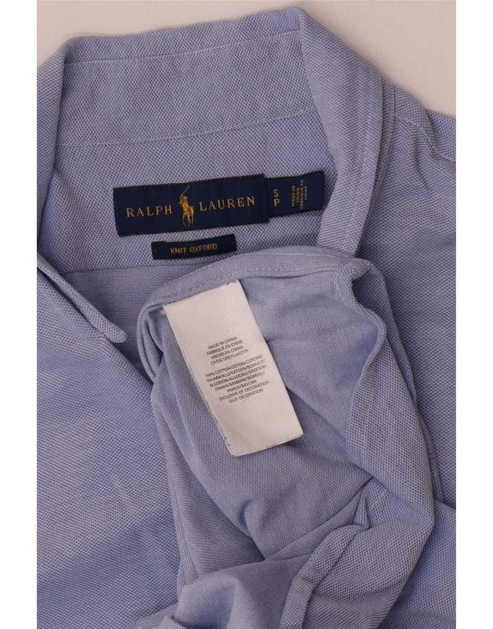 Ralph Lauren Herren-Hemd, klein, aus blauer Baumwolle