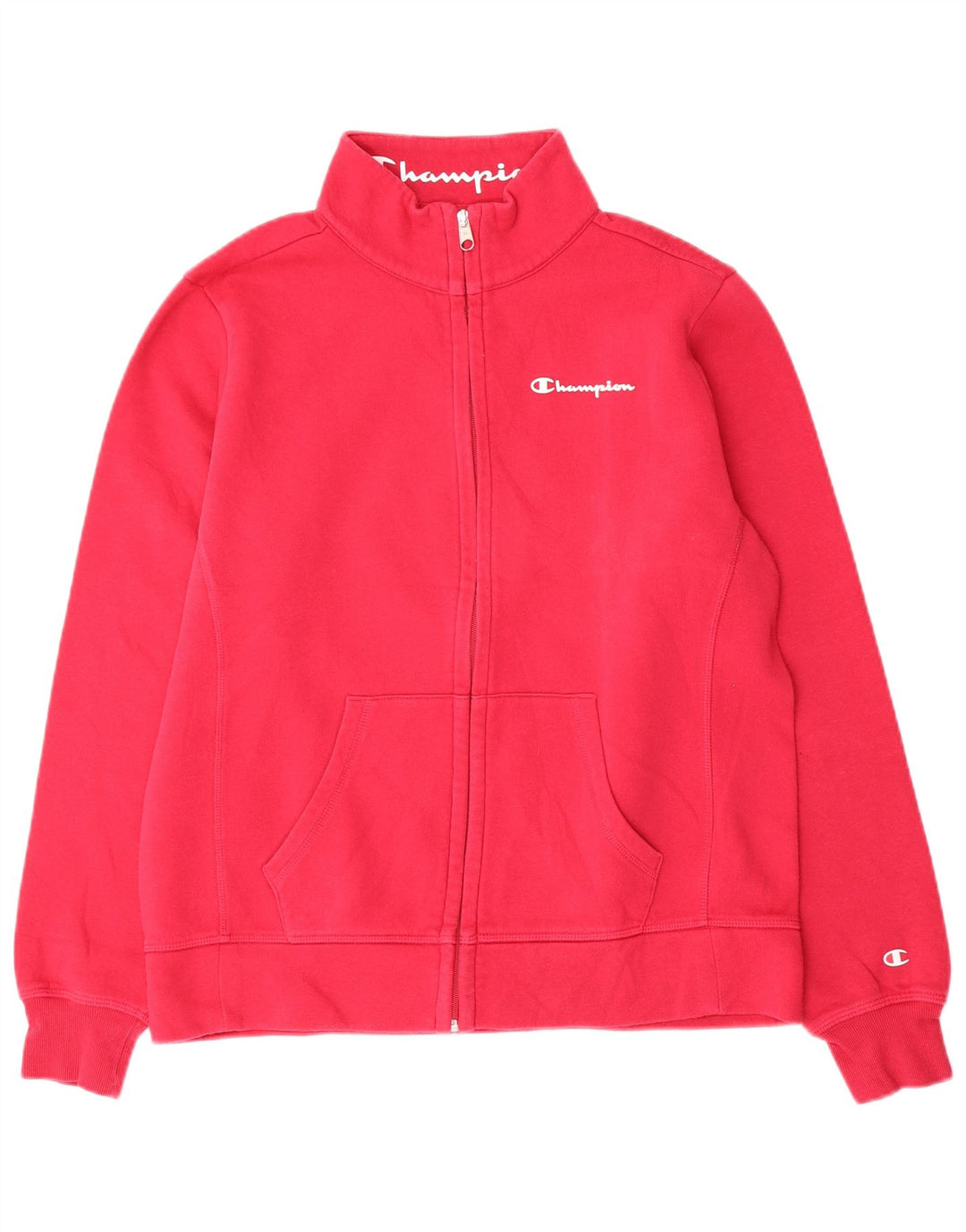 Champion Damen-Trainingsanzug-Top-Jacke, UK 16, Größe L, Rosa, Baumwolle