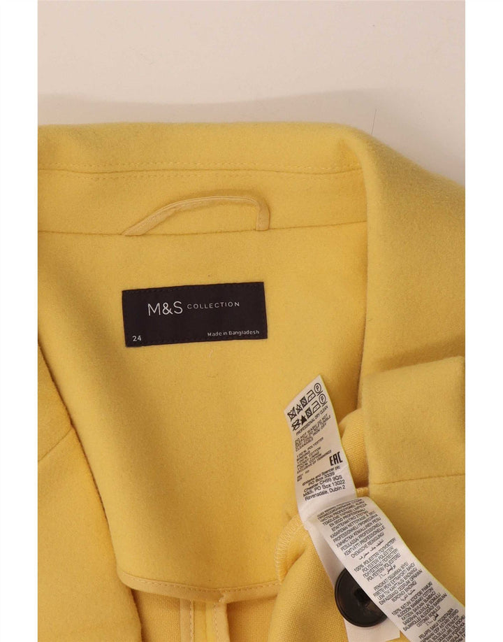 Marks & Spencer Damenmantel UK 24 4XL gelbe Baumwolle