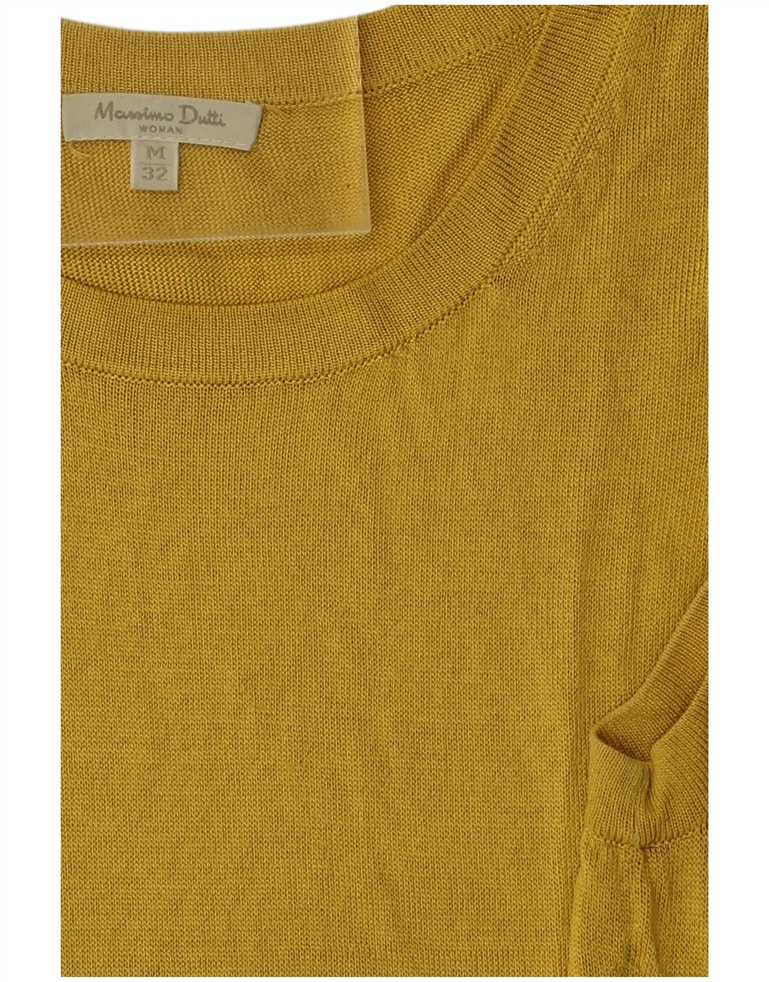 Massimo Dutti Damen Weste Top UK 12 Mittelgelb